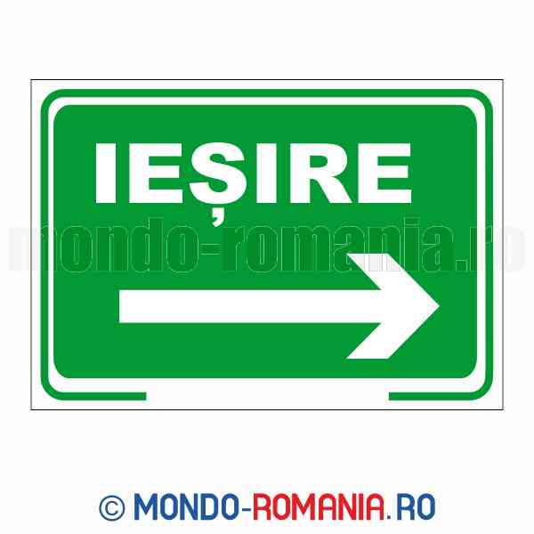 IESIRE - indicator de securitate de prim ajutor si salvare pentru protectia muncii